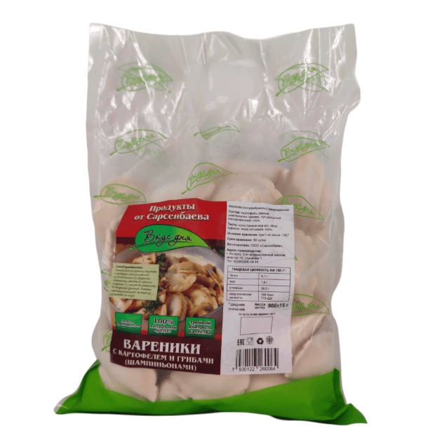 Фото Вареники с картофелем и грибами (900 гр) "Вкус дня"