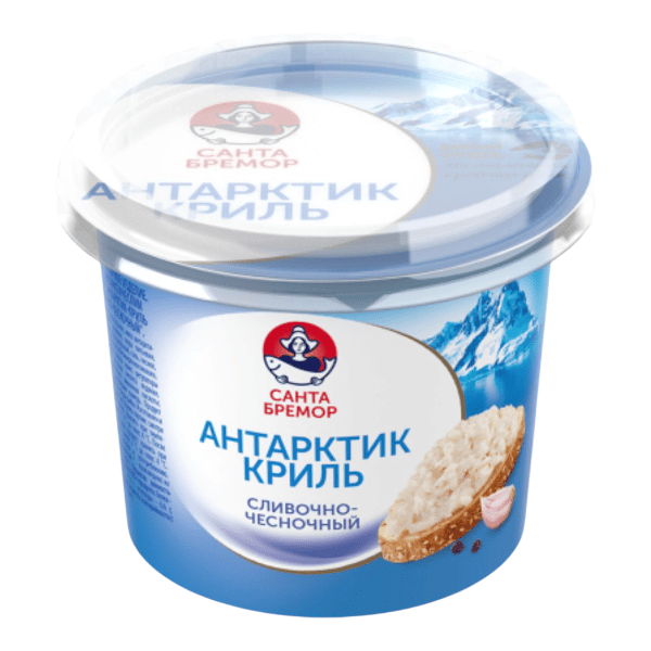 Фото Паста Антарктик-криль сливочно-чесночная (Санта Бремор) 150 г