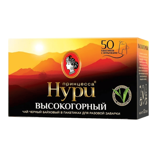 Фото Чай Принцесса Нури Высокогорный 50пак*2 гр