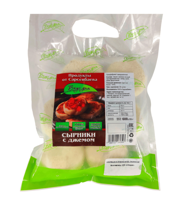 Фото Сырники с джемом (600 гр) "Вкус дня"